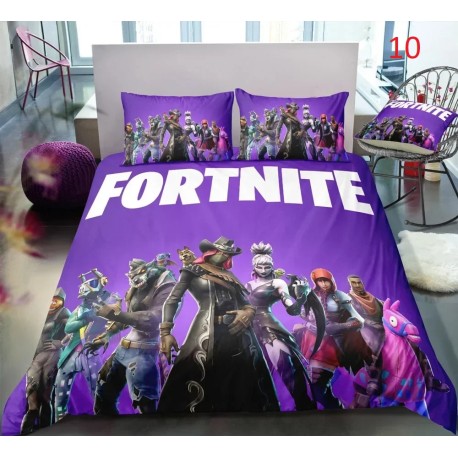 Fortnite funda nórdica Anime Battle Royale con funda de almohada, 4 tamaños de ropa de cama