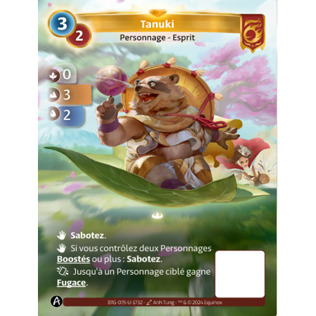 Tanuki Carte Unique Bravos Altered TCG