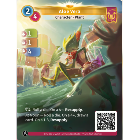 Aloe Vera (1-1-4)  Unique card Lyra Altered TCG