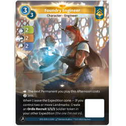 Ing&eacute;nieur de la Fonderie 3/3 Carte Unique Ordis - Altered TCG