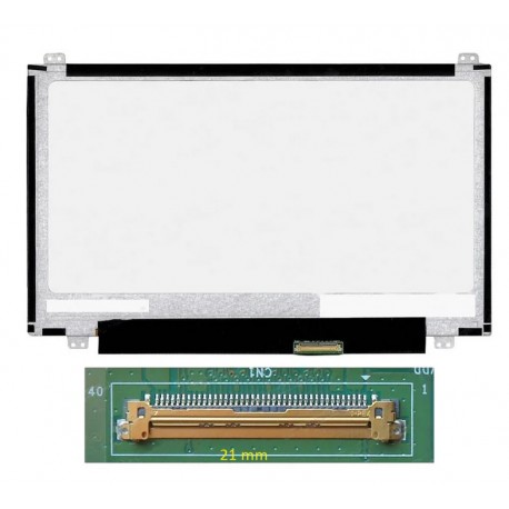  11.6" Slim HD (1366x768) LCD 60Hz, 40pin Derecha, Montaje Superior Inferior (N116BGE-L42) Mate
