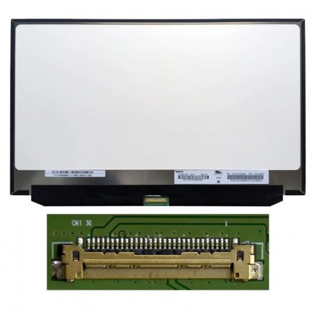 Panel para portátil 12,5" Slim FHD (1920x1080) IPS 60Hz, 30pin central, sin fijaciones (N125HCE-GN1 / B125HAN02.2) Mate