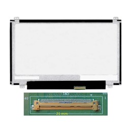  Dalle PC Portable  11.6" Slim HD (1366x768) LCD 60Hz 30pin Droite, Fixation Haut Bas (NT116WHM-N23) Matte