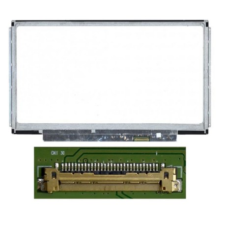 écran Ordinateur Portable 13.3"   Slim HD (1366x768) LCD 60Hz, 30pin Droite, Fixations Latérales (N133BGE-E31 / B133XTN02.1 / M1