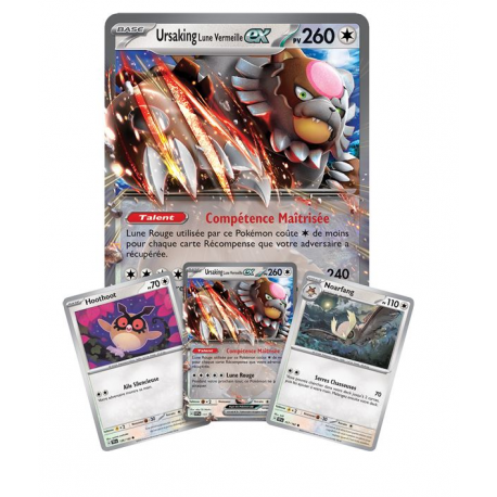 Ursaking Moon Box Vermeille Pokémon 4 Boosters