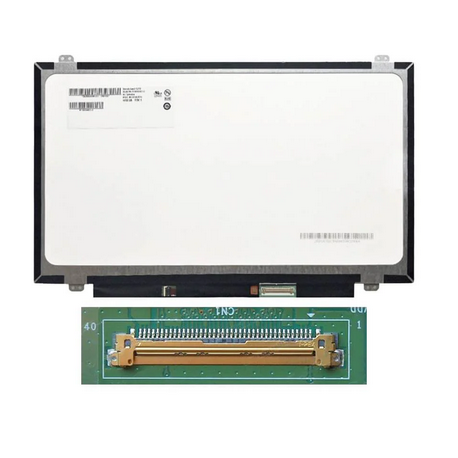 écran pc  Portable 14.0" Slim FHD (1920x1080) LCD 60Hz, eDP 40pin Droite, Fixation Haut Bas