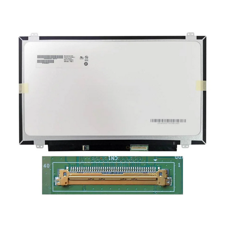 14.0" Slim FHD (1920x1080) LCD 60Hz laptop screen, eDP 40pin Right, Top Bottom mount