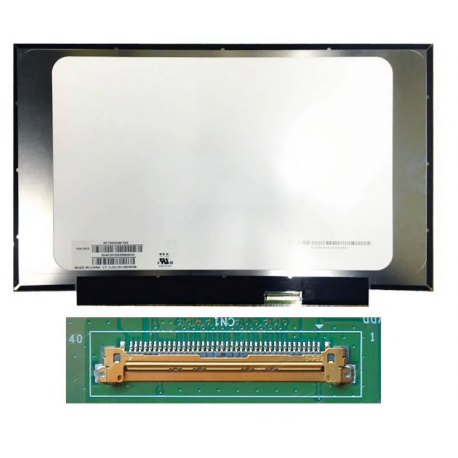 pantalla de reparación para portátil14,0" Slim HD (1366x768) LCD 60Hz Pantalla táctil, 40pin eDP Derecha 25mm, sin Montaje