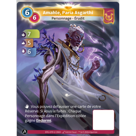Amahle, Paria Asgarthi (7-5-6) Carte Unique Lyra - Altered TCG - Edition KS