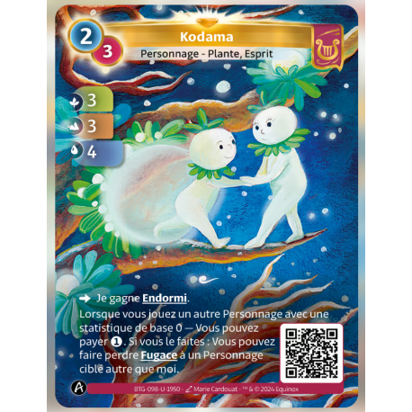 Kodama (3-3-4) Carte Unique Lyra - Altered TCG - Edition KS