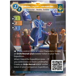 Kakoba, Commandant de L&eacute;gion (1-2-1) Unique Ordis - Altered TCG - KS Edition