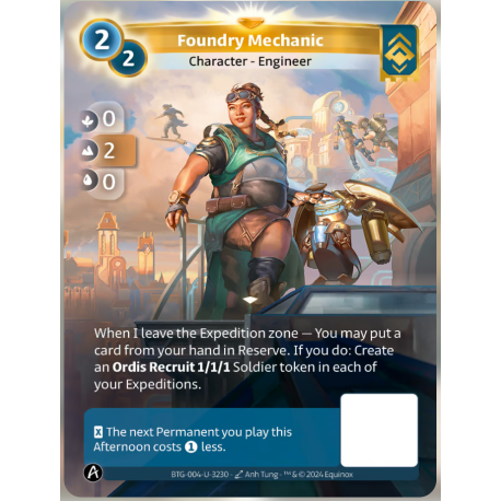Foundry Mechanic (0-2-0) Unique Ordis - Altered TCG