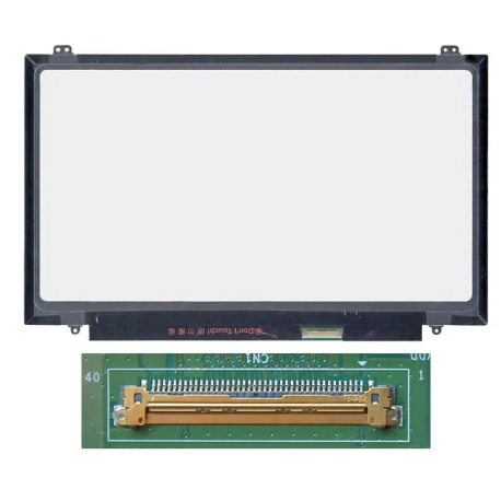 écran de réparatipon pc Portable14.0" Slim QHD (2560x1440) IPS 60Hz, 40pin Droite 25mm, Fixations Haut Bas