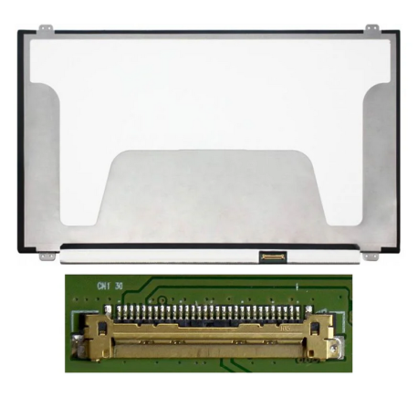 écran de réparatipon pc 15.6" Slim FHD (1920x1080) IPS 120Hz 30pin Droite 19mm, Fixations Haut Bas