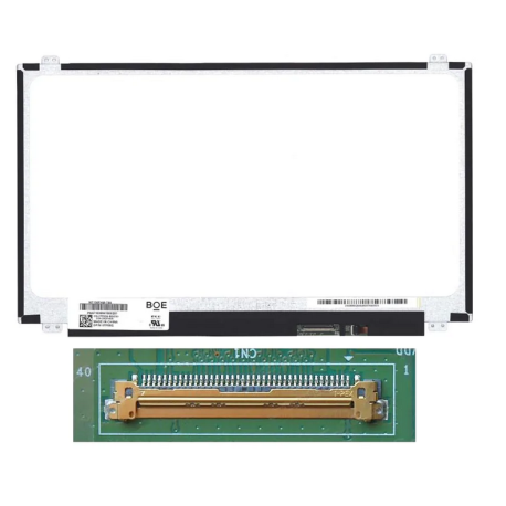 écran pc Portable   15.6" Slim FHD (1920x1080) IPS 60Hz On-Cell Touch, eDP 40pin Droite, Fixation Haut Bas