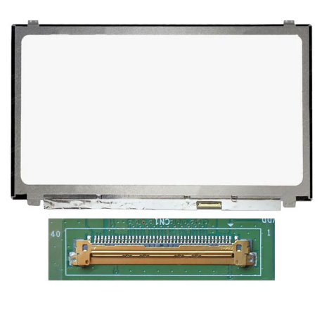 écran pc Portable 15.6" Slim FHD (1920x1080) LCD 60Hz 40pin Droite 25mm, Fixations Haut Bas