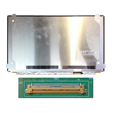 écran pc Portable 15.6" Slim UHD (3840x2160) LCD 60Hz, eDP 40pin Droite, Fixation Haut Latérales