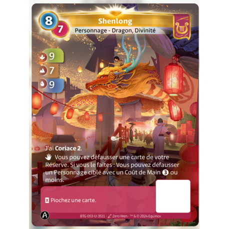 Shenlong (9-7-9) Unique Lyra - Altered TCG - Edition KS