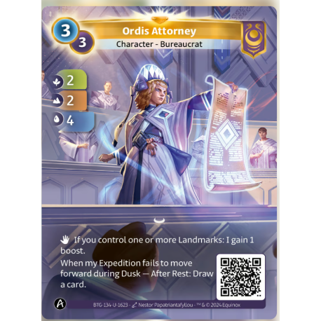 Ordis Attorney (2-2-4) Unique Yzmir - Altered TCG