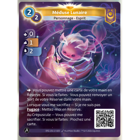 Méduse Lunaire (0-1-2) Carte Unique Yzmir - Altered TCG - Edition KS