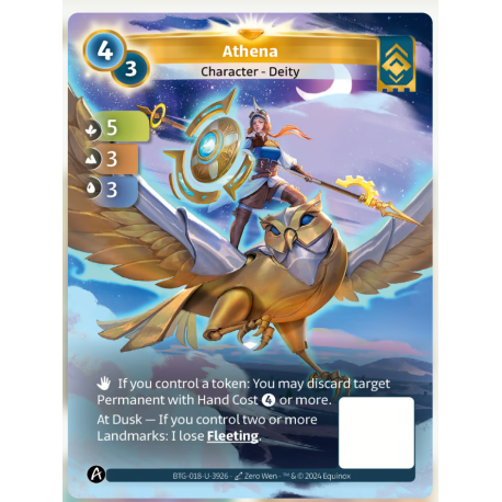 Athena (5-3-3) Unique Ordis - Altered TCG