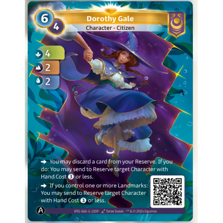 Dorothy Gale (4-2-2) Unique Card Yzmir - Altered TCG