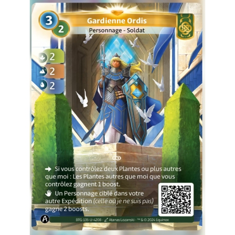 Gardienne Ordis (2-2-2) Carte Unique Muna - Altered TCG - Edition KS