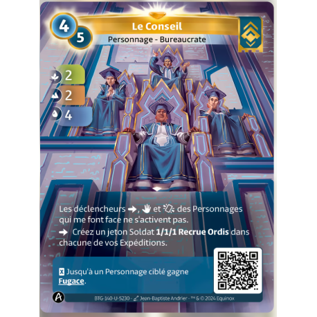 Le Conseil (2-2-4) Carte Unique Ordis - Altered TCG - Edition KS