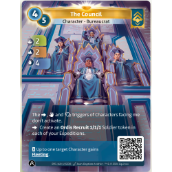Le Conseil (2-2-4) Carte Unique Ordis - Altered TCG - Edition KS