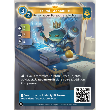 Le Roi Grenouille (2-2-4) Unique Ordis - Altered TCG - Edition KS