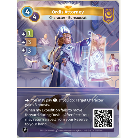 Ordis Attorney (1-3-3) Unique Yzmir - Altered TCG