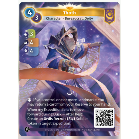 Thot (3-4-4) Unique Yzmir Altered TCG