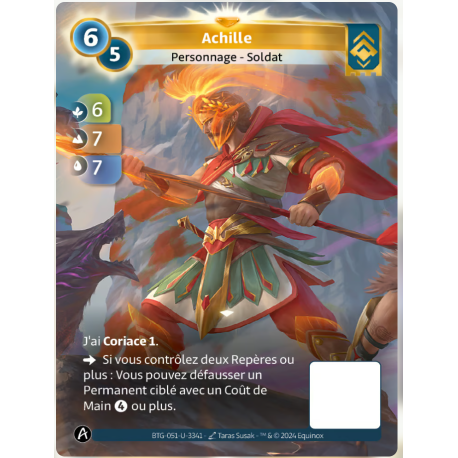 Achille (6-7-7) Carte Unique Ordis - Altered TCG - Edition KS