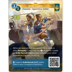 Cadets Ordis (2-0-0) carte Unique Ordis - Altered TCG - Edition KS