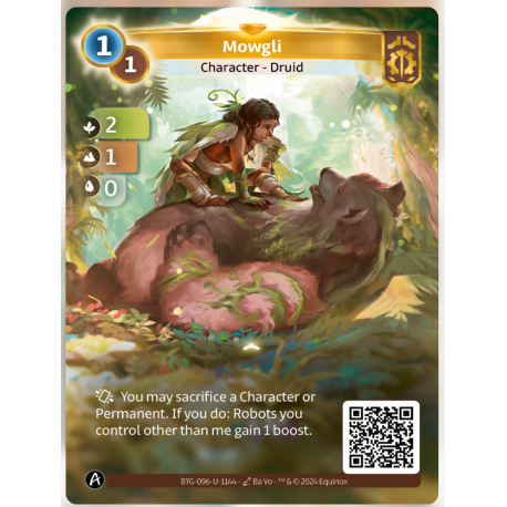 Mowgli (2-1-0) Unique Axiom - Altered TCG