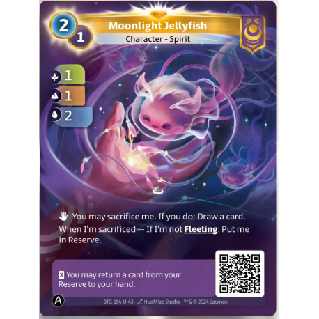 Moonlight Jellyfish (1-1-2) Unique Yzmir - Altered TCG