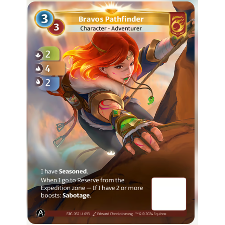 Bravos Pathfinder Sabotage (2-4-2) Carte Unique Bravos - Altered TCG - Edition KS