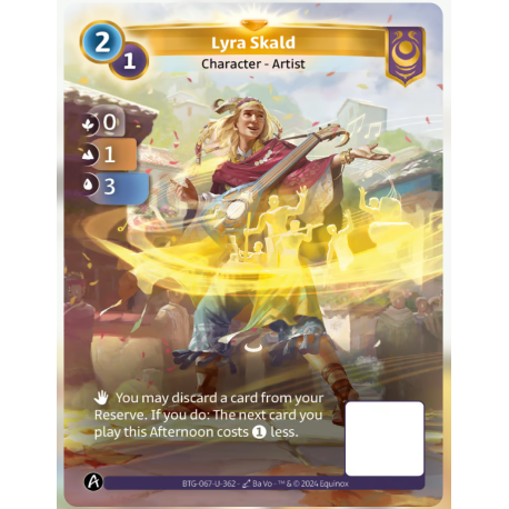 Skald Lyra (0-1-3) Unique Yzmir - Altered TCG 