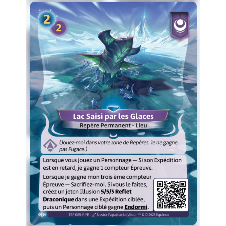 Lac Saisi par les Glaces Rare Altered TCG