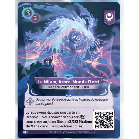 Le Nilam, Arbre-Monde Flétri Rare Altered TCG