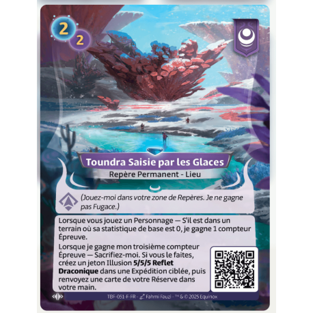 Tundra tomada por el hielo Rara TCG alterada