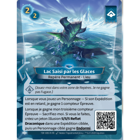 Lac Saisi par les Glaces Rare Ordis Altered TCG
