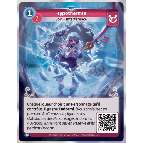 Hypothermie Rare Faction Lyra Altered KS