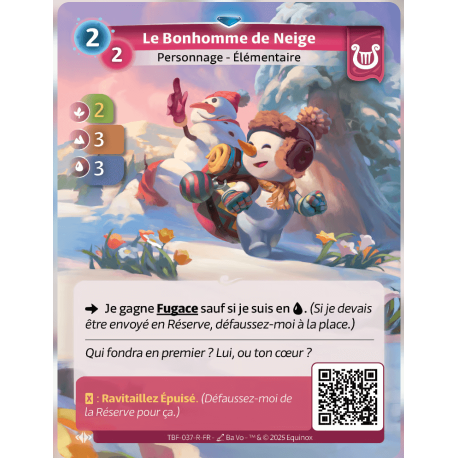 El muñeco de nieve Facción rara Lyra KS alterado
