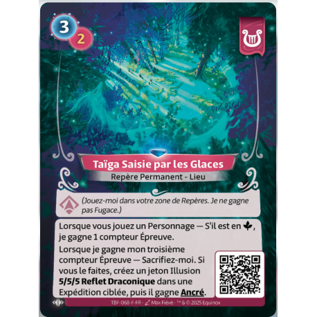 Taïga Saisie par les Glaces Rare Faction Lyra Altered KS