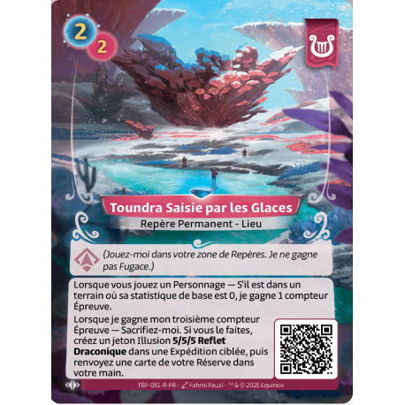 Toundra Saisie par les Glaces Rare Faction Lyra Altered KS