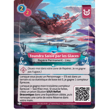 Toundra Saisie par les Glaces Rare Faction Lyra Altered KS