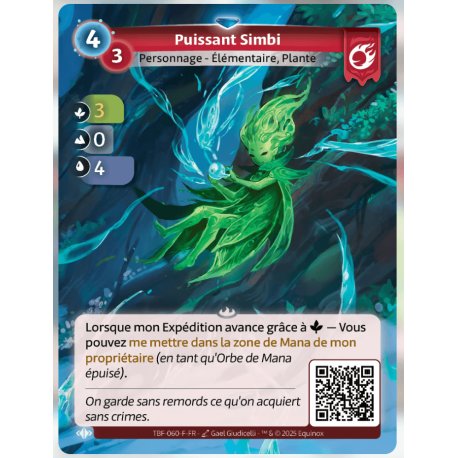 Puissant Simbi Rare Bravos Altered TCG
