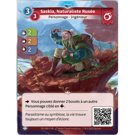 Saskia, Naturaliste Rusée Rare Bravos Altered TCG