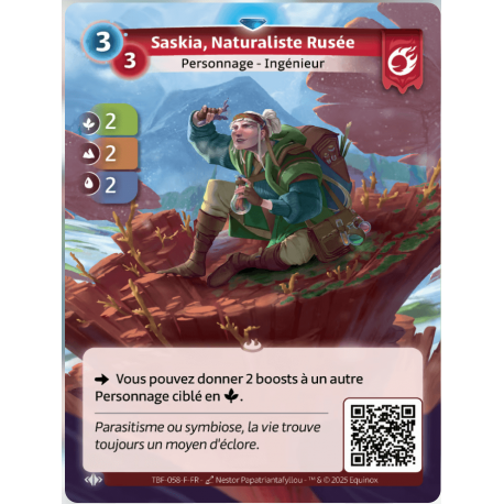 Saskia, Naturaliste Rusée Rare Bravos Altered TCG